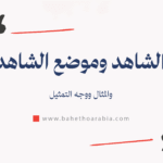 الشاهد والمثال