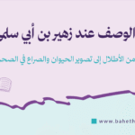الوصف عند زهير بن أبي سلمى
