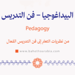البيداغوجيا (فن التدريس) - Pedagogy