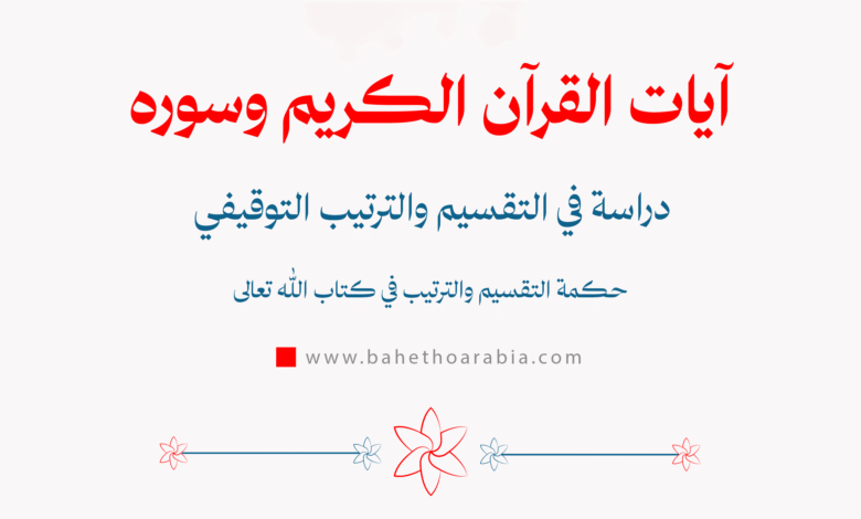 آيات القرآن الكريم وسوره