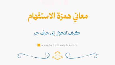 معاني همزة الاستفهام حرف جر