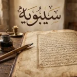 مخطوطة عربية قديمة مع عنوان سيبويه بخط الثلث